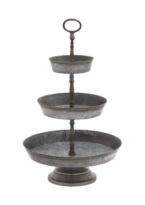 Farmhouse Metal Tiered Server