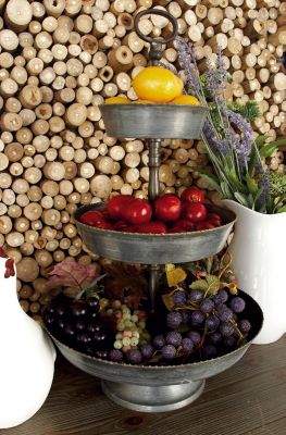 Farmhouse Metal Tiered Server