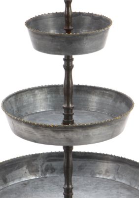 Farmhouse Metal Tiered Server