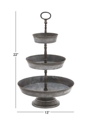 Farmhouse Metal Tiered Server