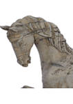 Polystone Vintage Horse Sculpture