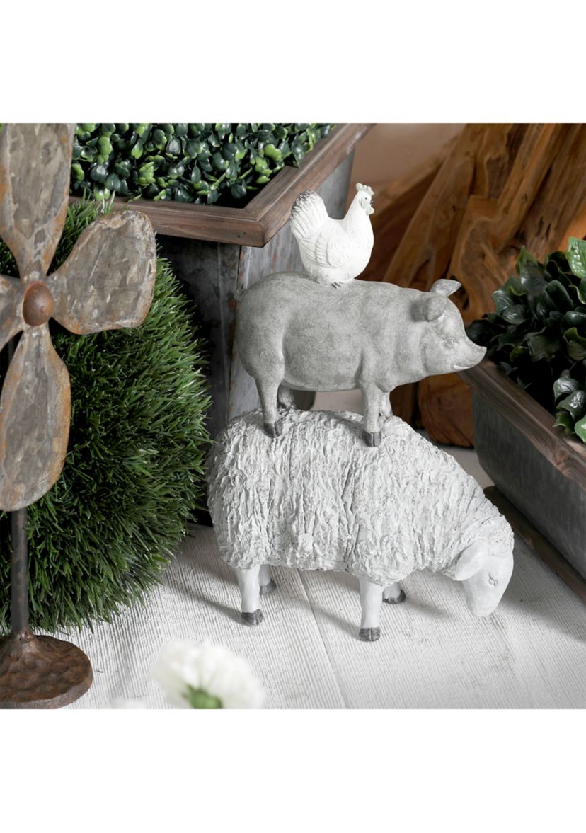 Farmhouse Polystone Sculpture