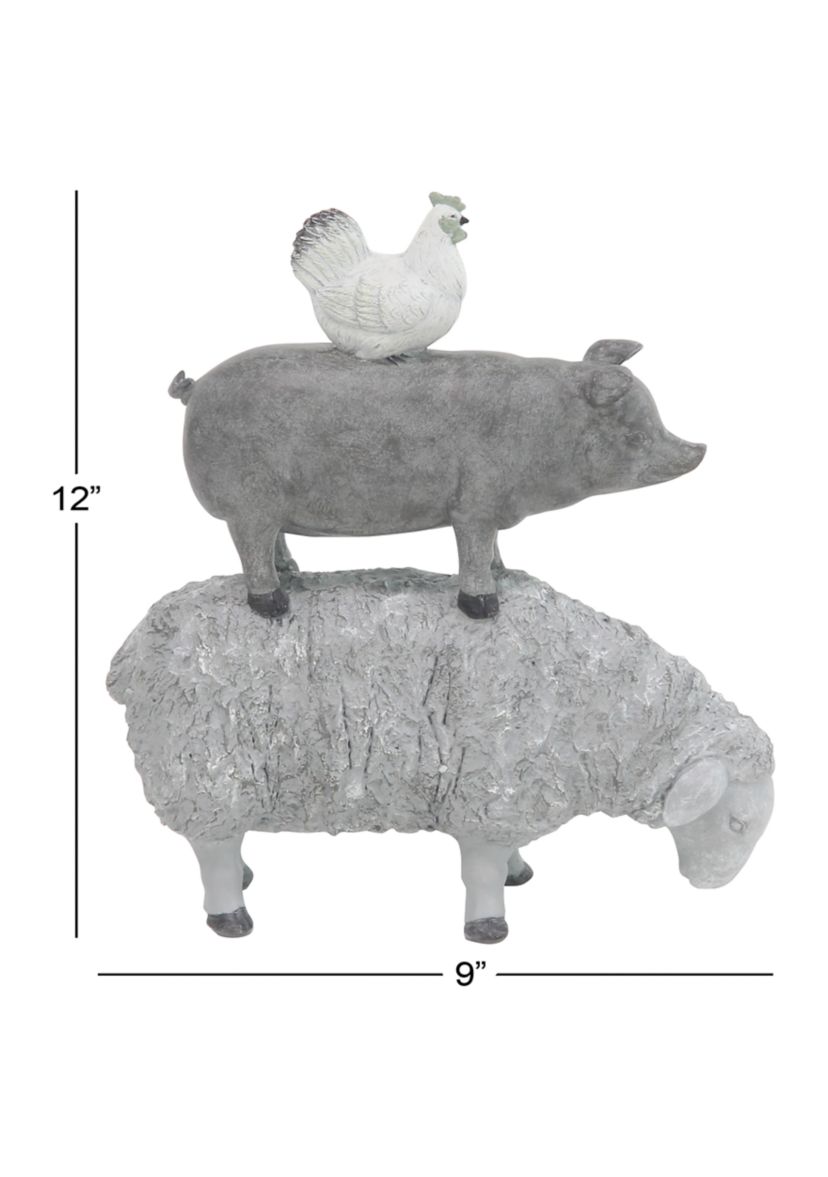 Farmhouse Polystone Sculpture