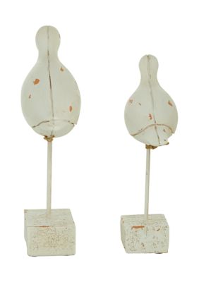 Coastal Polystone Sculpture - Set of 2