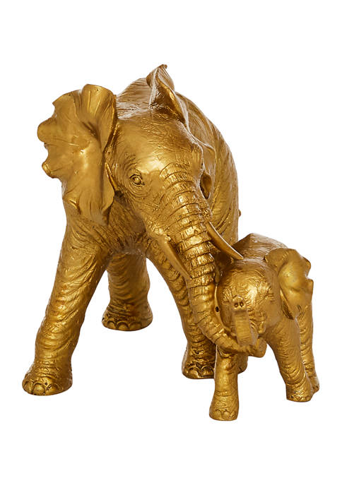 Monroe Lane Resin Eclectic Elephant Sculpture