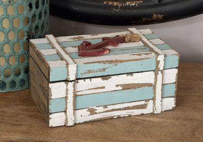 Coastal Wood Box - Set of 2