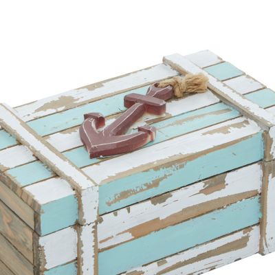 Coastal Wood Box - Set of 2