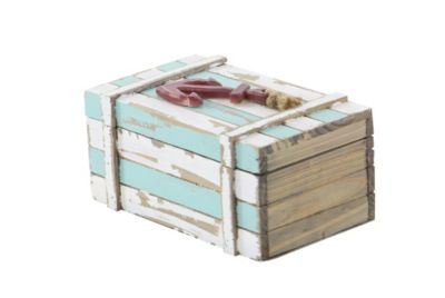 Coastal Wood Box - Set of 2