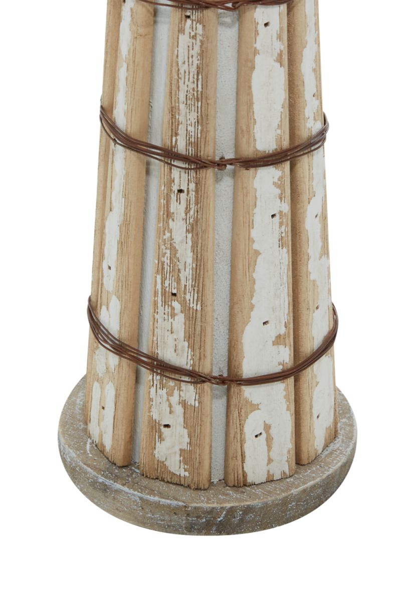 Coastal Wood Sculpture - Set of 2