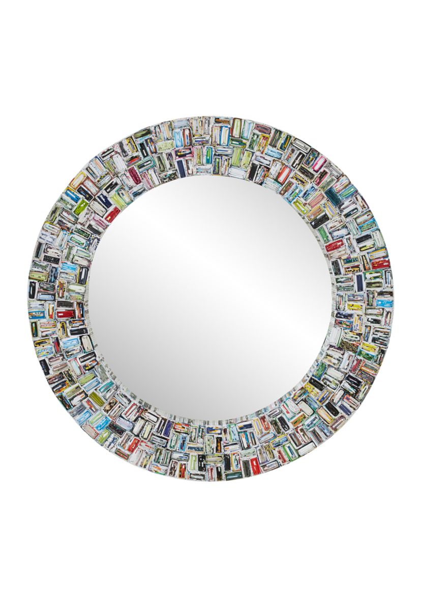 Eclectic Paper Wall Mirror