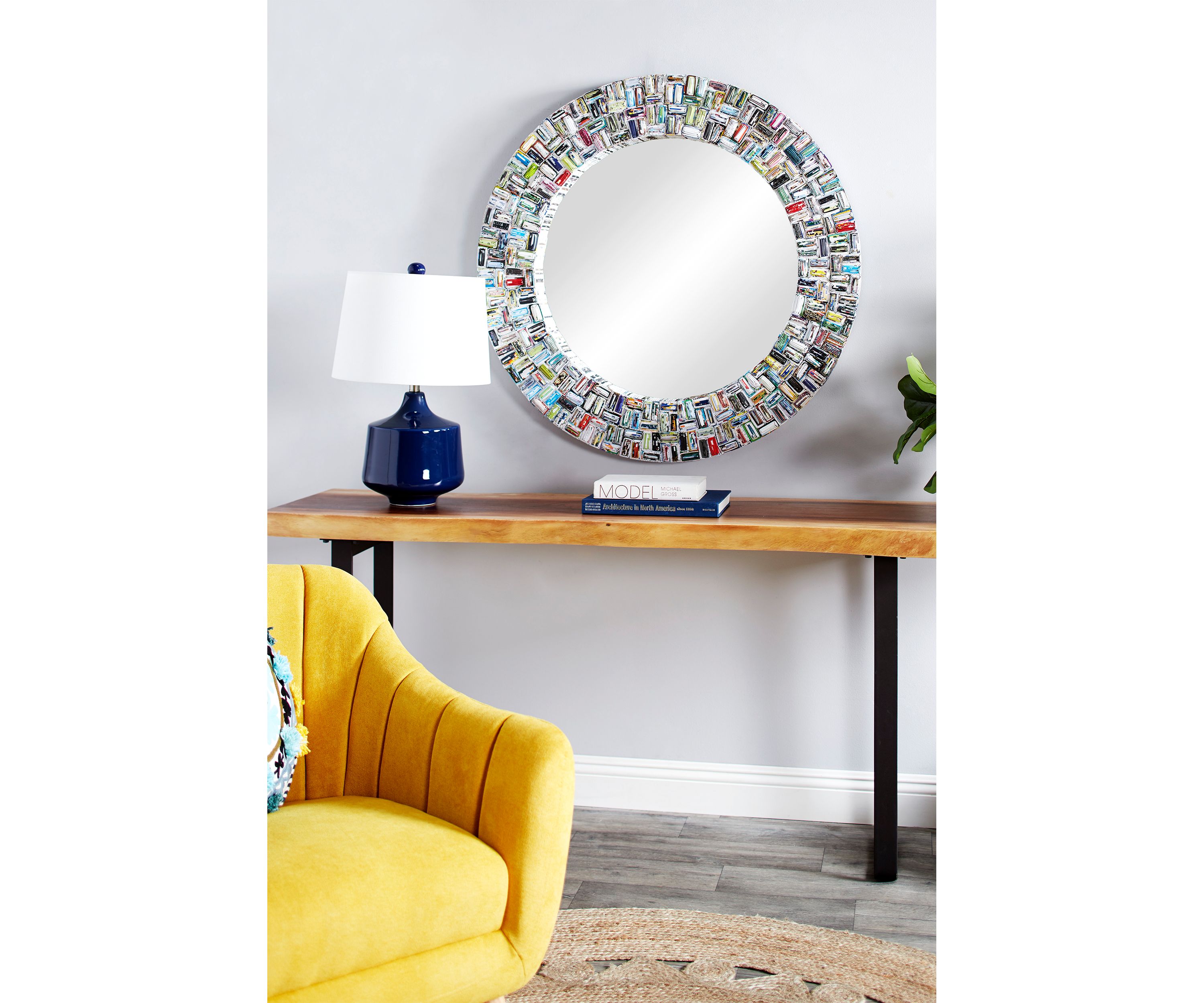Eclectic Paper Wall Mirror