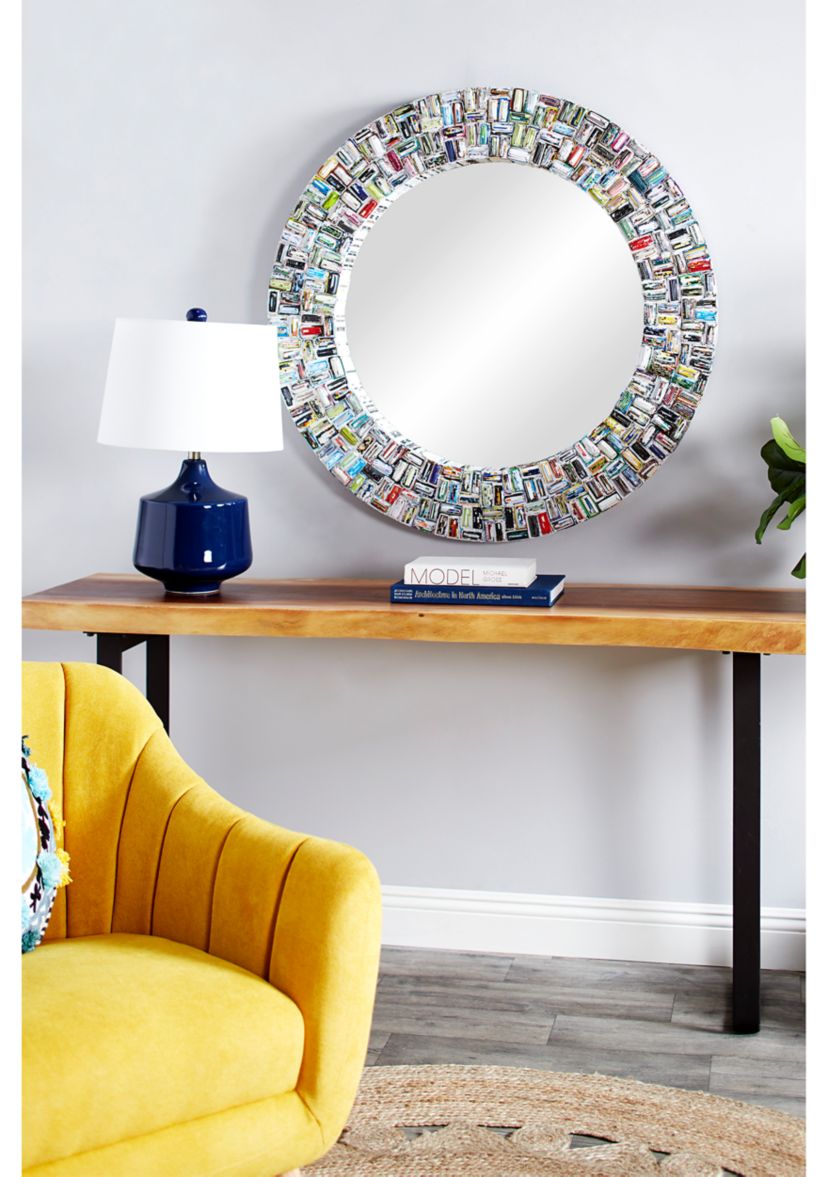 Eclectic Paper Wall Mirror