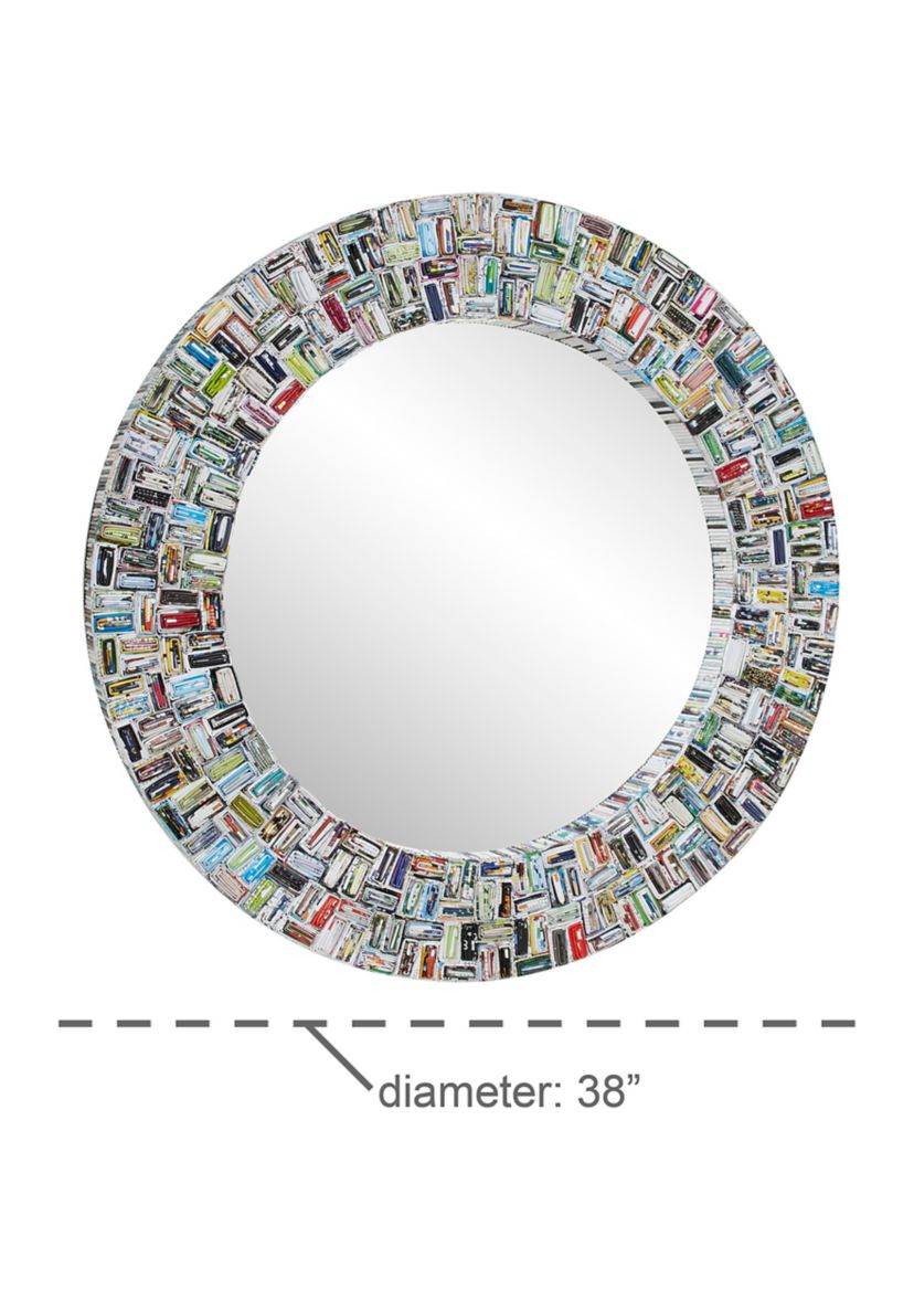 Eclectic Paper Wall Mirror