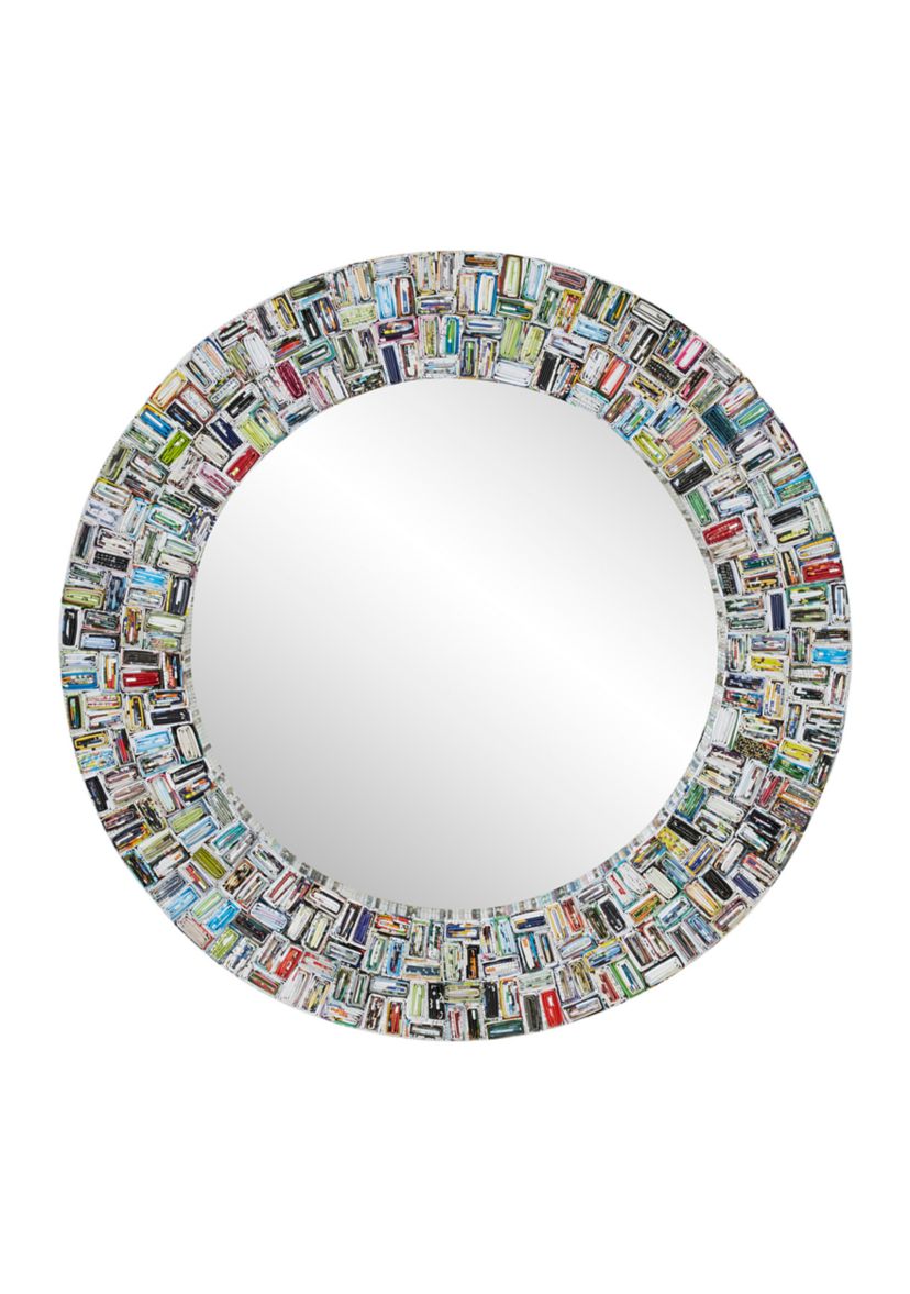 Eclectic Paper Wall Mirror