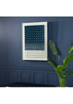 Rectangular Blue and White Acrylic Shadow Box Wall Art
