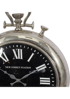 Vintage Stainless Steel Metal Wall Clock