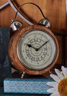 Modern Mango Wood Clock