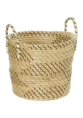 Modern Seagrass Storage Basket - Set of 3