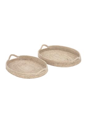 Bohemian Dried Plant Tray - Set of 2