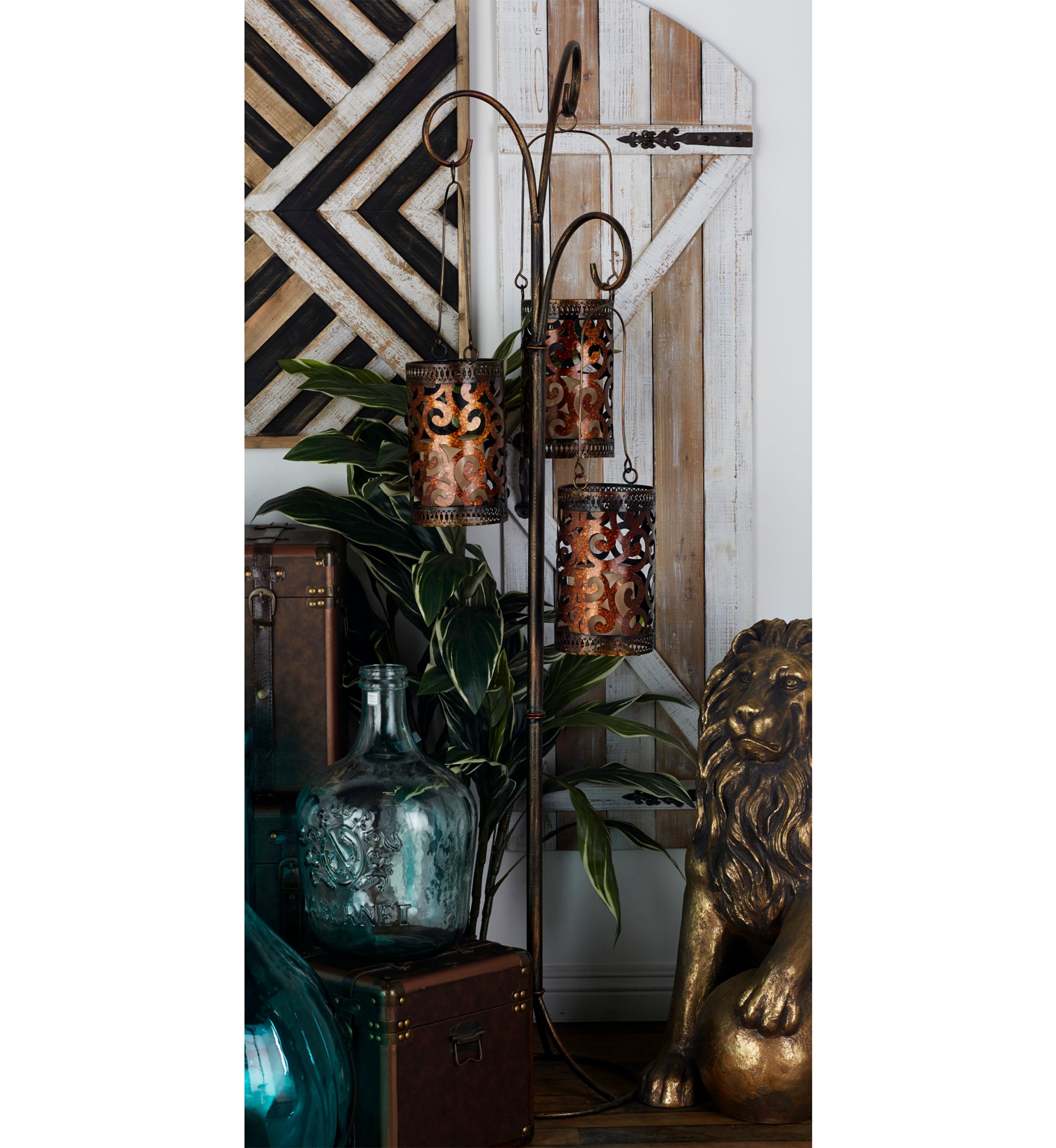 Eclectic Metal Candle Lantern