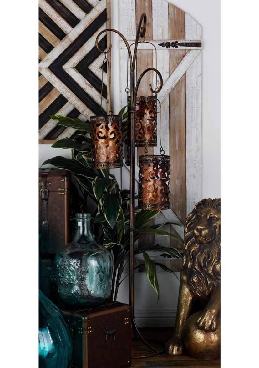 Eclectic Metal Candle Lantern