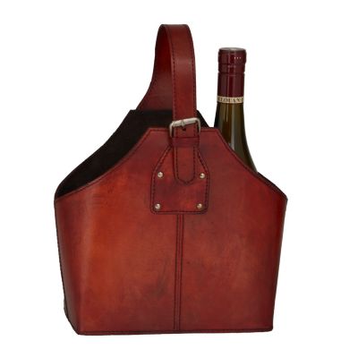 Modern Leather Wine Holder