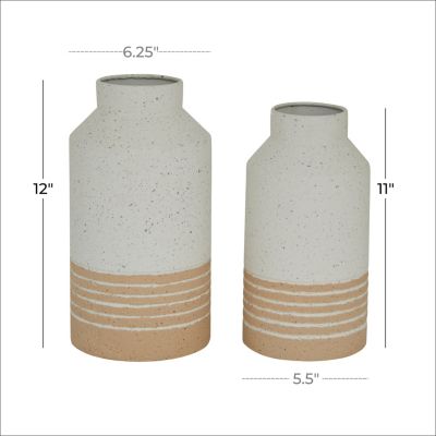 Farmhouse Metal Vase - Set of 2