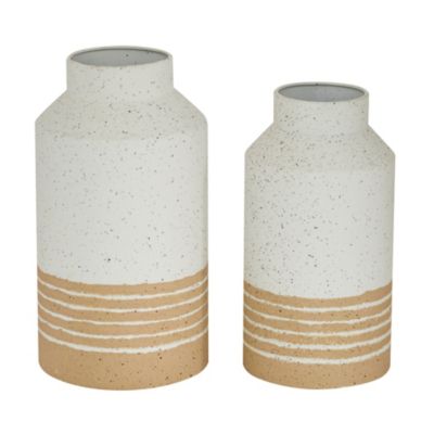 Farmhouse Metal Vase - Set of 2