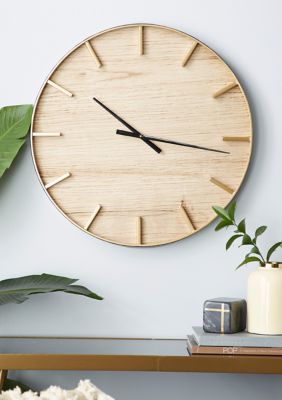 Rustic Wooden Wall Clock