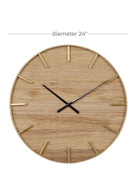 Rustic Wooden Wall Clock