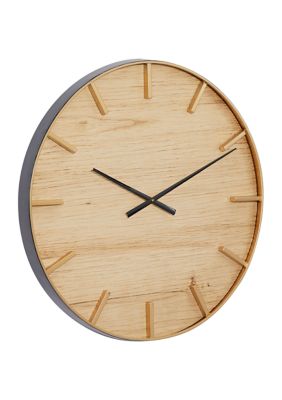 Rustic Wooden Wall Clock