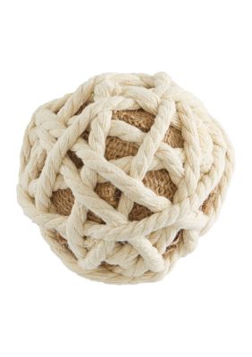 Coastal Jute Rope Orbs & Vase Filler - Set of 6