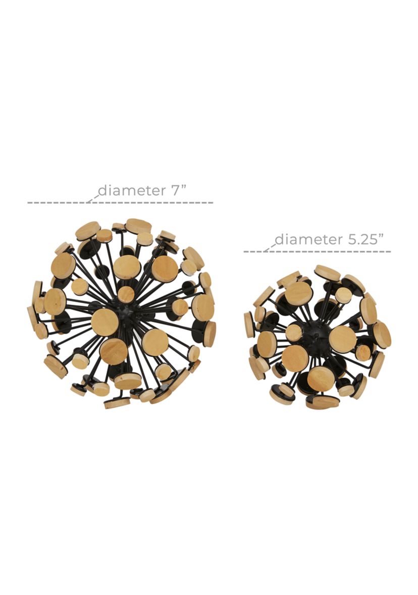 Modern Metal Sculpture - Set of 2