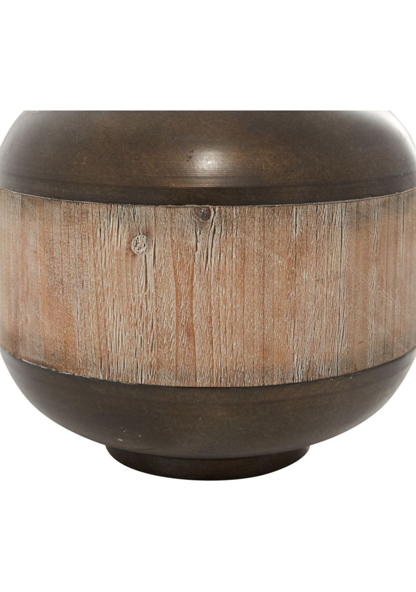 Rustic Metal Decorative Jars