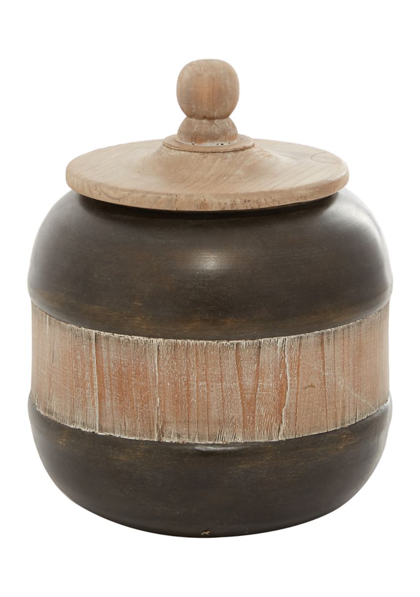 Rustic Metal Decorative Jars