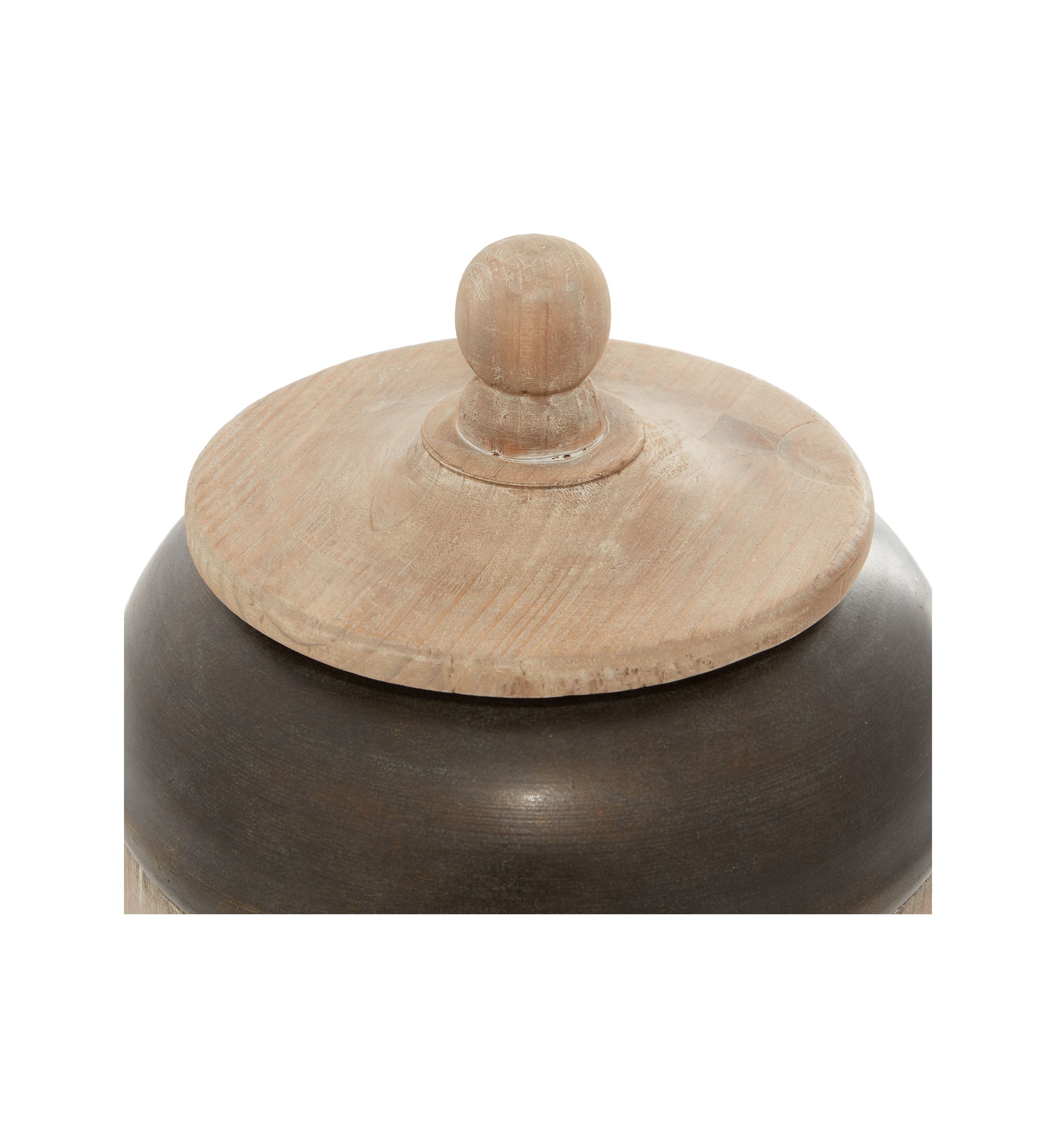 Rustic Metal Decorative Jars