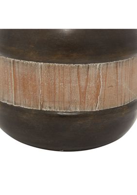 Rustic Metal Decorative Jars