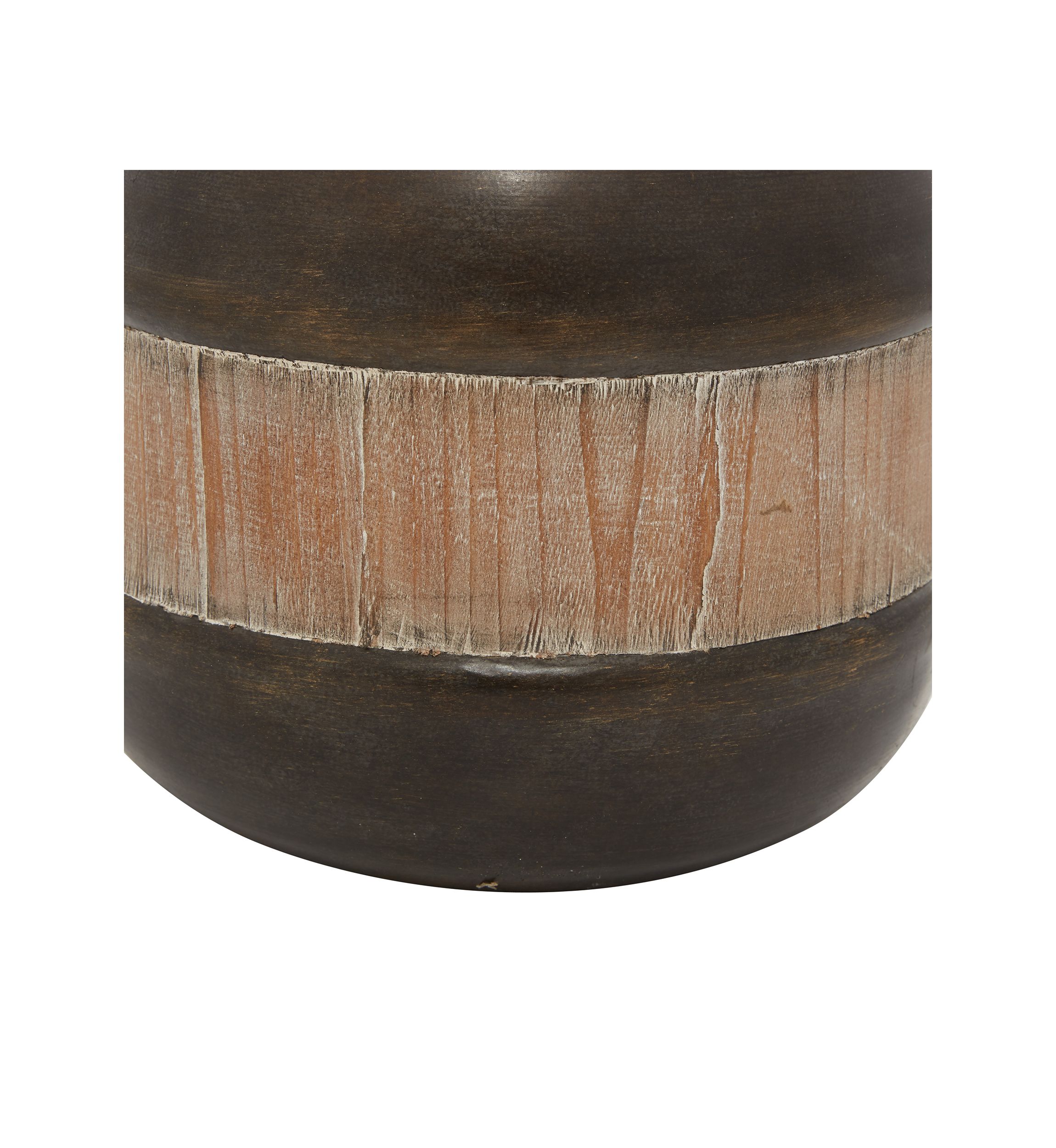 Rustic Metal Decorative Jars