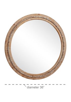 Bohemian Wood Wall Mirror