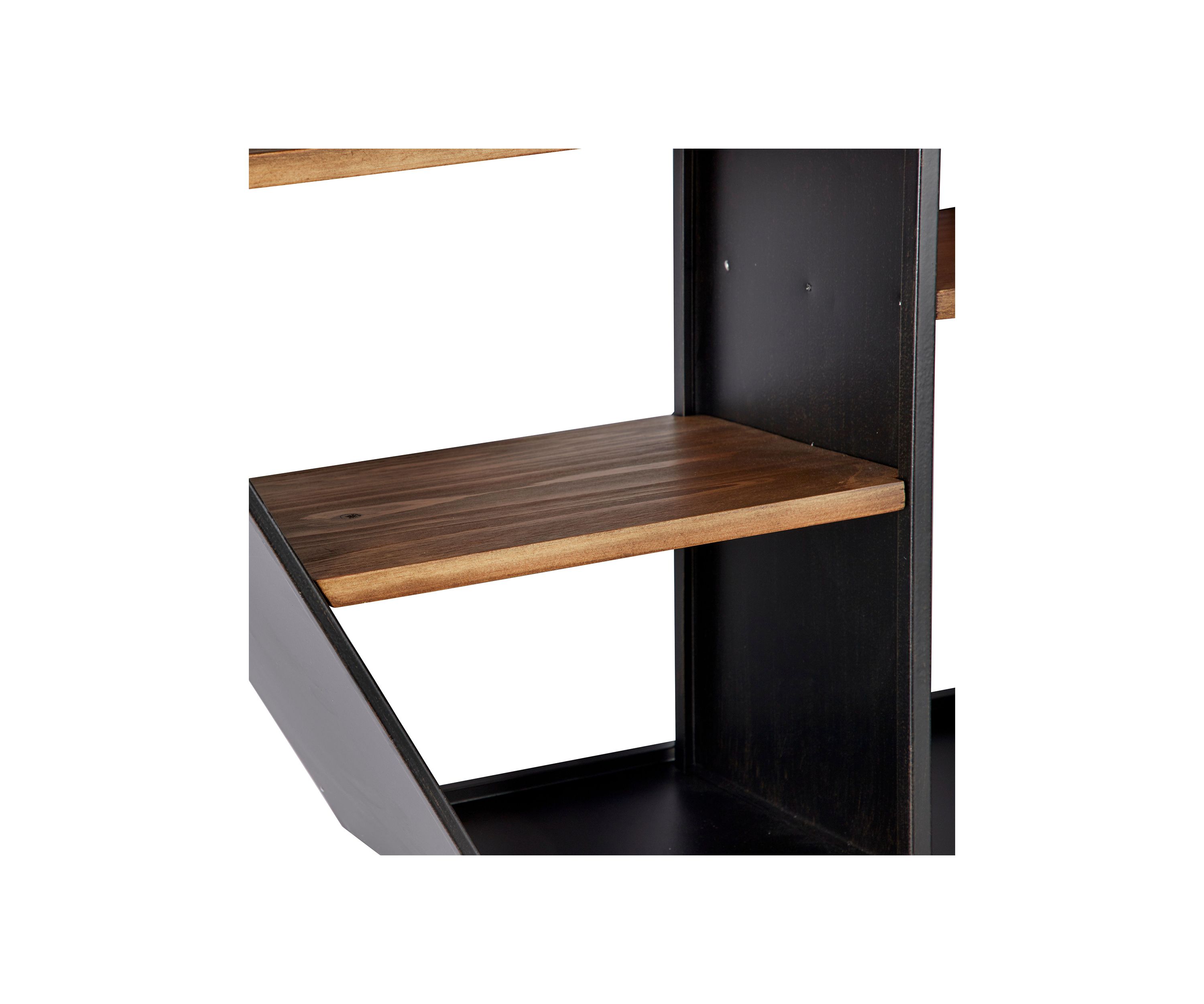 Industrial Wood Wall Shelf