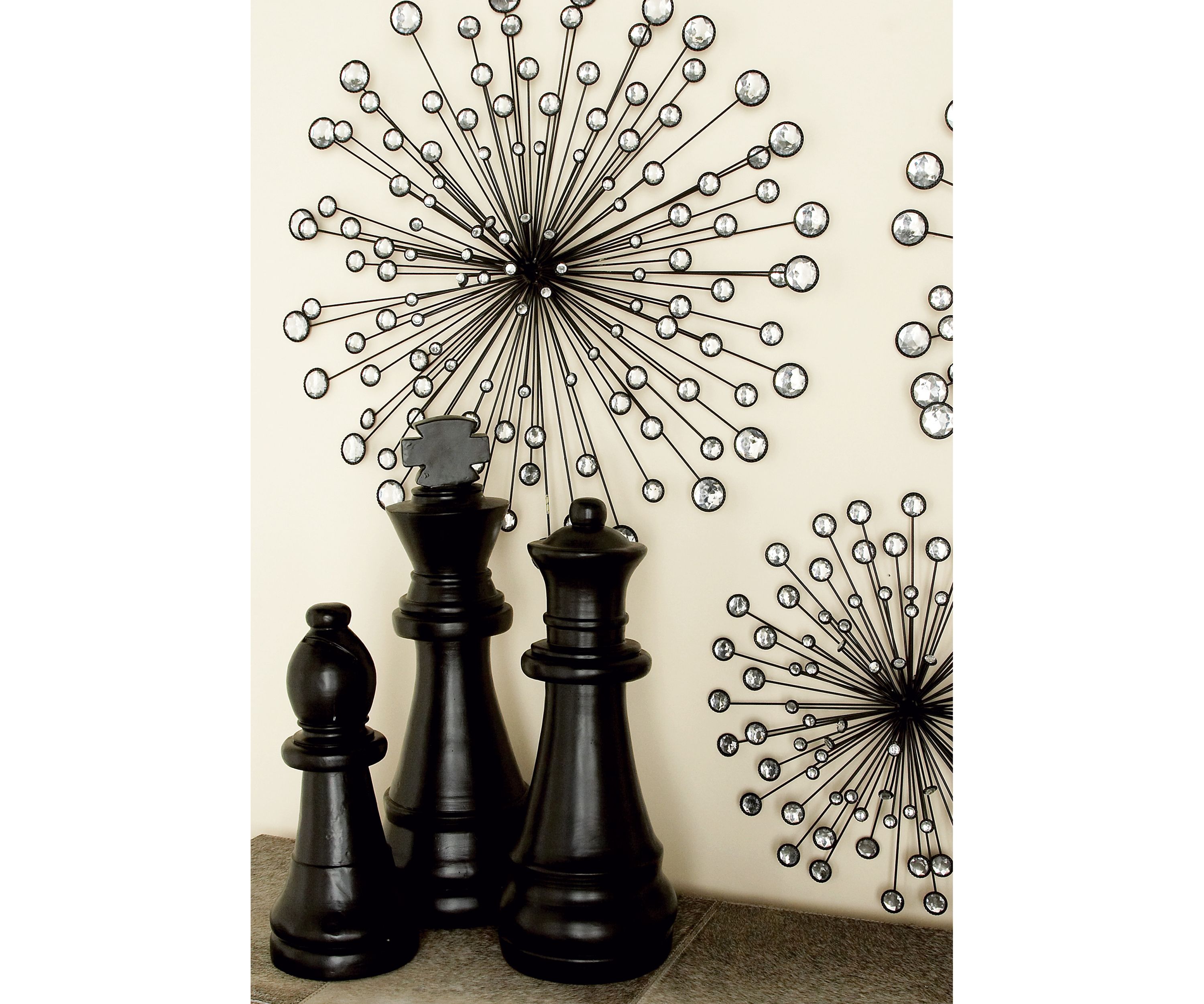 Glam Metal Wall Decor - Set of 3