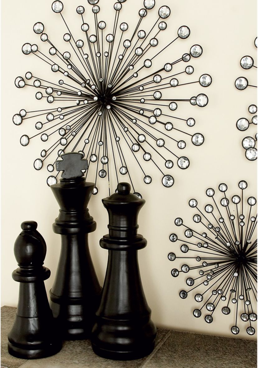 Glam Metal Wall Decor - Set of 3