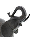 Eclectic Polystone Elephant Sculpture
