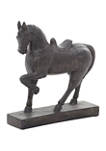 Traditional Polystone Standing Horse Table Sculpture