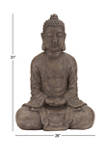 Bohemian Polystone Buddha Sculpture 