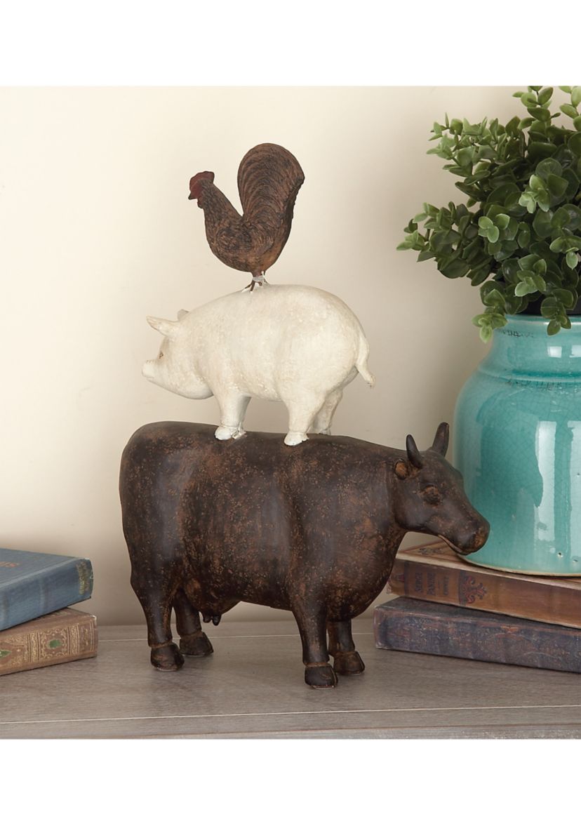 Farmhouse Polystone Sculpture