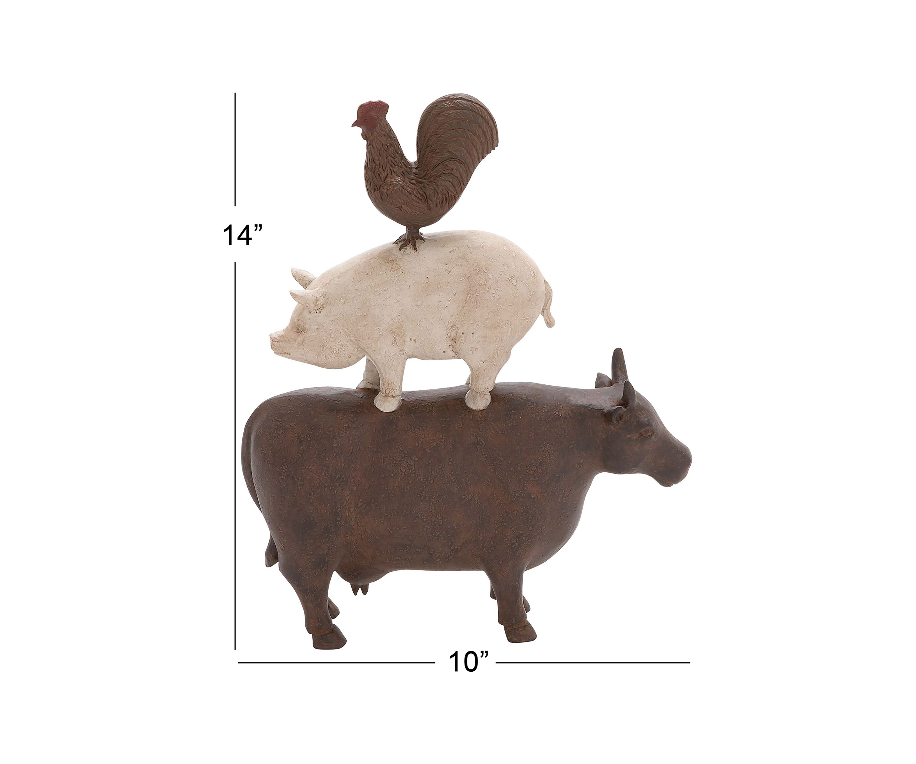 Farmhouse Polystone Sculpture