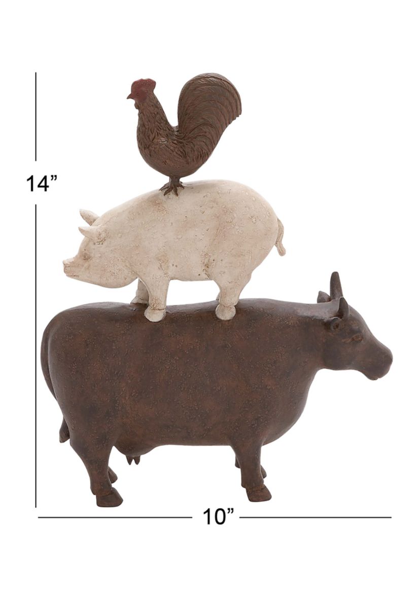 Farmhouse Polystone Sculpture