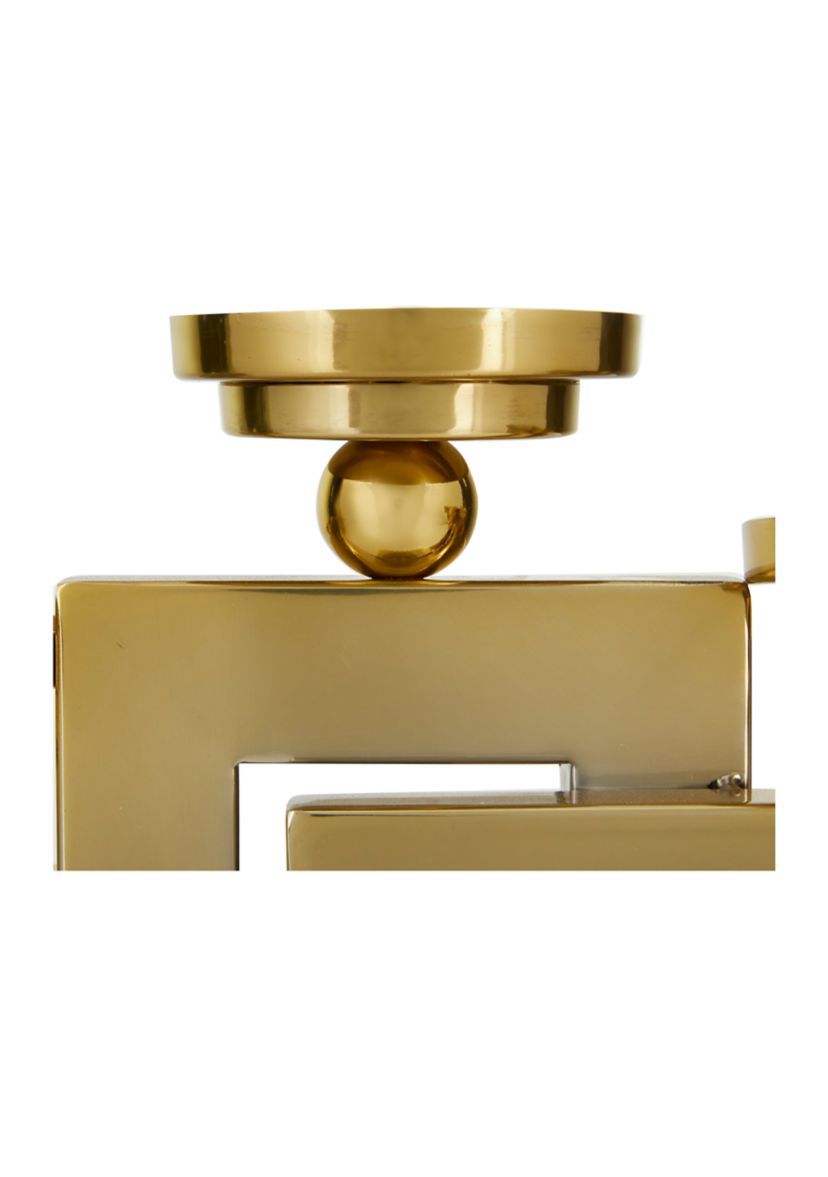Modern Stainless Steel Metal Candle Holder