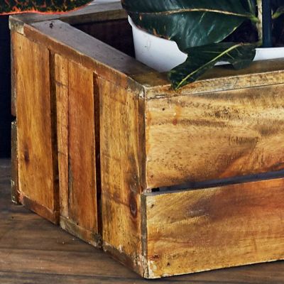 Farmhouse Wood Storage Basket - Set of 3